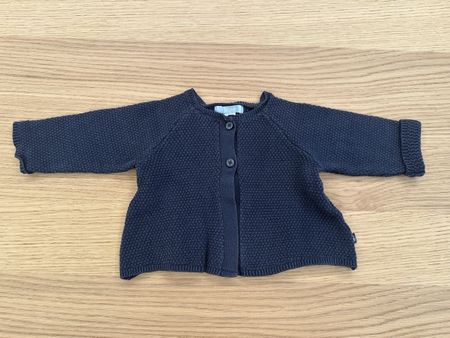 Baby Strickjacke dunkelblau Grösse 62