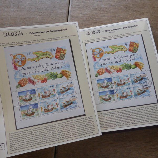 Tutti i francobolli: BLOCKS / BOGEN - Sammlung MONACO 1988 - 1997 siehe 43 Bilder – Usato da Egliswil venduto da Trens01 4