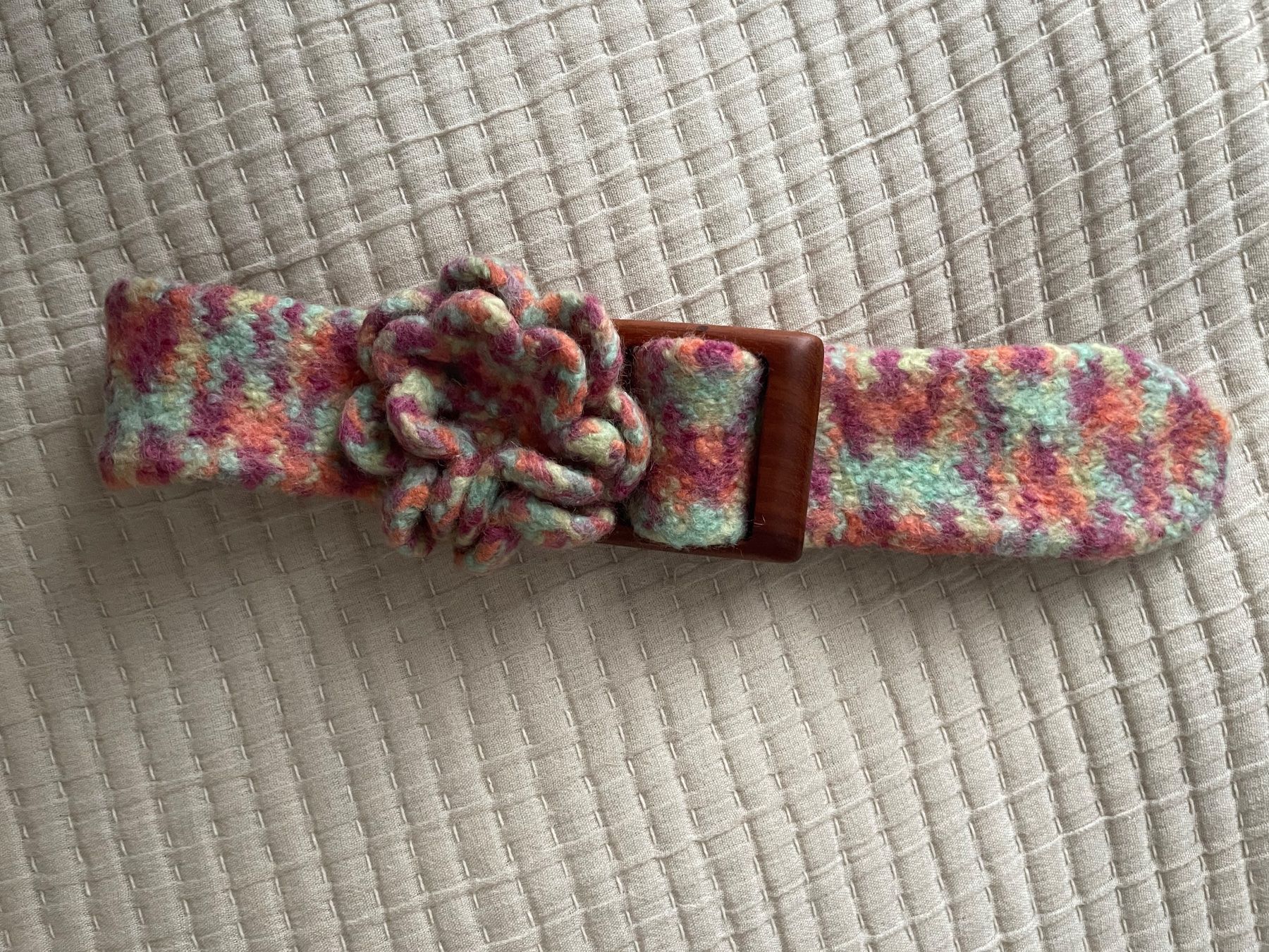 Gürtel: Gürtel Strick Blume Gr.95 – Neu (gemäss Beschreibung) aus Brütten von Rod816 4