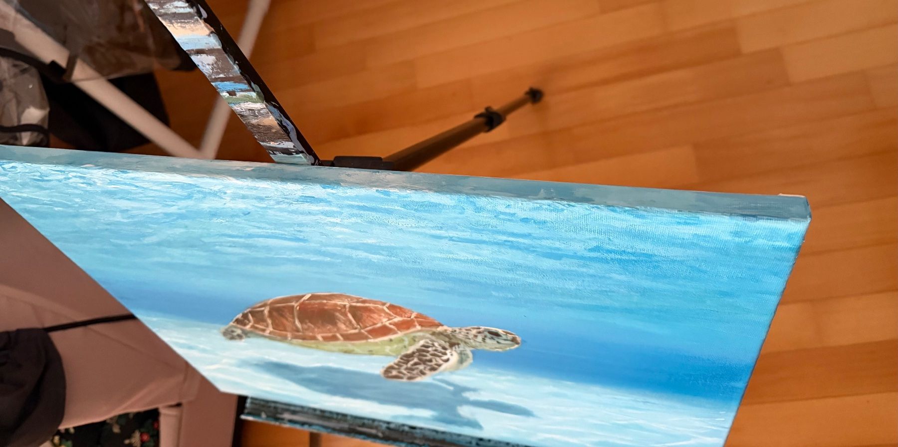 Dipinti: Gemälde "Schildkröte im Meer" - 40x50cm – Nuovo e nell'imballaggio originale da Pfäffikon SZ venduto da Andrei_Moro_Kunst 3