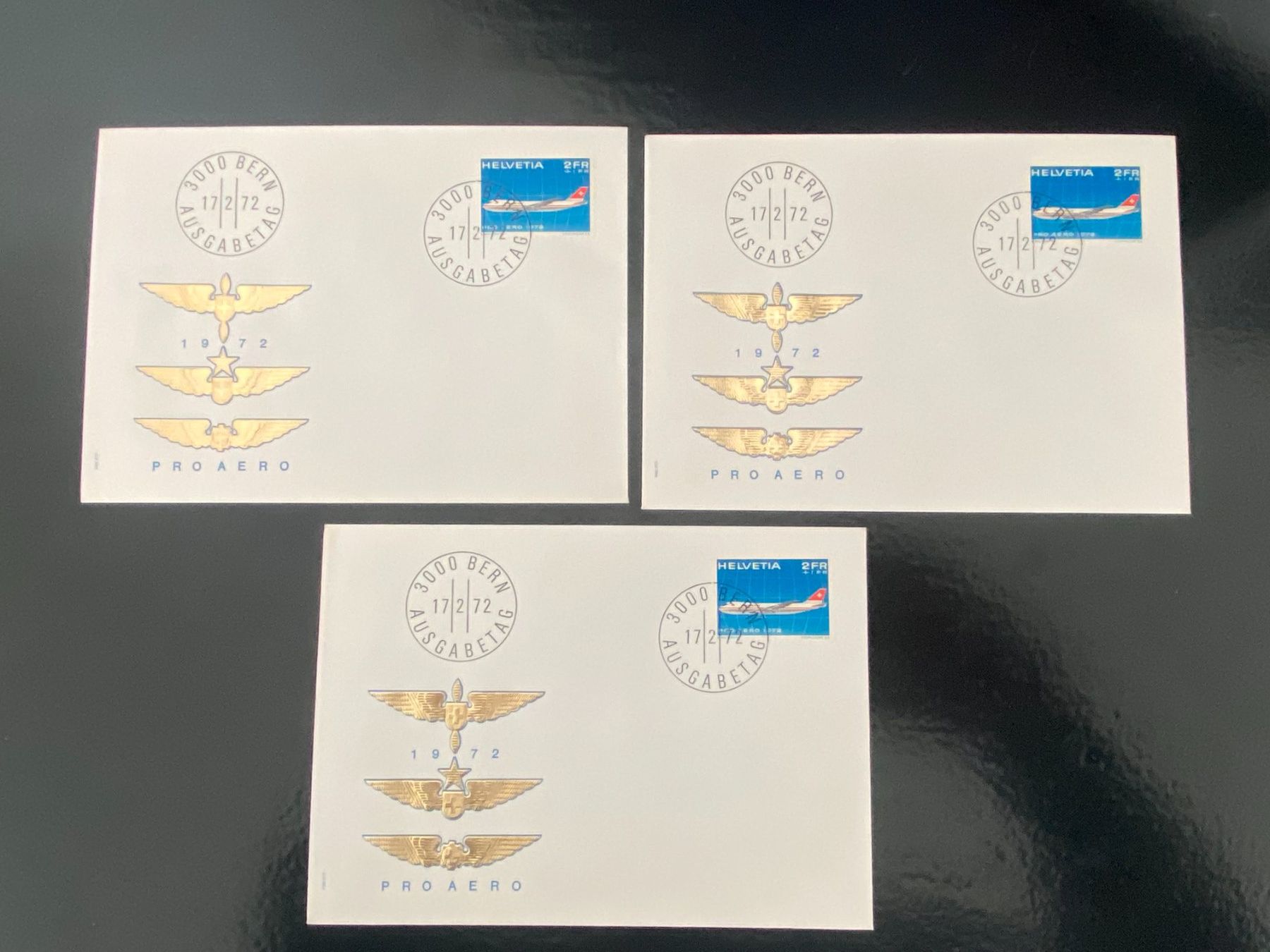 Tutti i francobolli: Pro Aero 1972 5x FDC – Usato da Grand-Lancy venduto da Dany1973