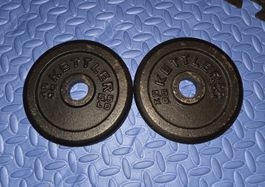 2 × 2.5Kg Habtelscheiben Kettler