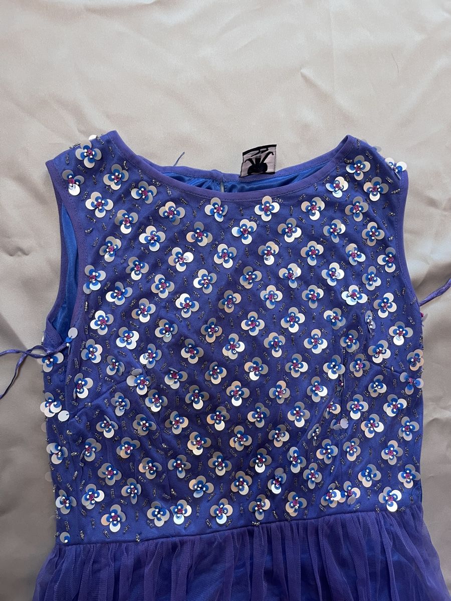 Vestiti: Wunderschönes, langes, blaues Abendkleid mit Pailletten – Nuovo (secondo la descrizione) da Winterthur venduto da serc.e 2