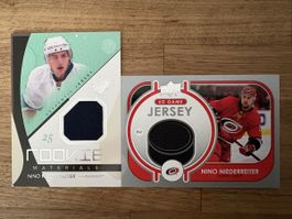 2 x Game Jersey Card Nino Niederreiter