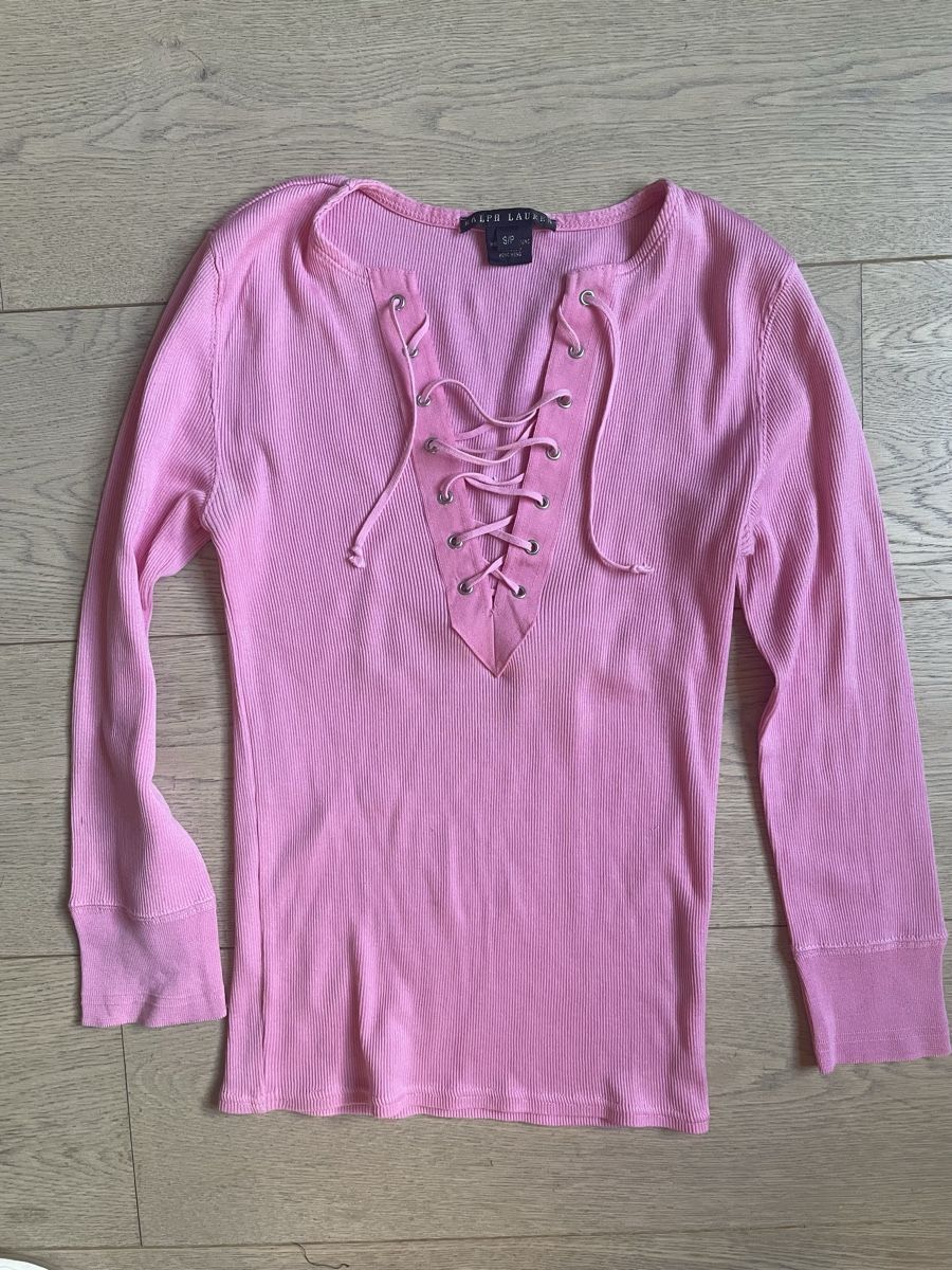 Ralph Lauren Top: T-shirt rose Ralph Lauren – Usato da Troinex venduto da nadinebmichaelson 1