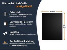 Große Grillmatte für Elektrogrill & Gasgrill