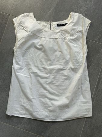 Top Zara femme blanc taille S