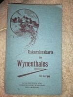 Alte Exkursionskarte des Wynenthales 1905