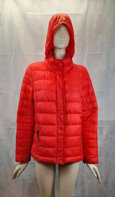 STREET ONE Damen Steppjacke Mit Hohem Kragen Rot (Gebraucht