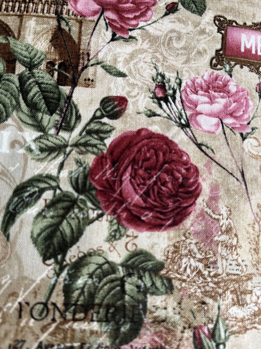 Tessuti: Patchworkstoff Paris Eifelturm Rosen – Nuovo (secondo la descrizione) da Seuzach venduto da KreativmitStoff 3