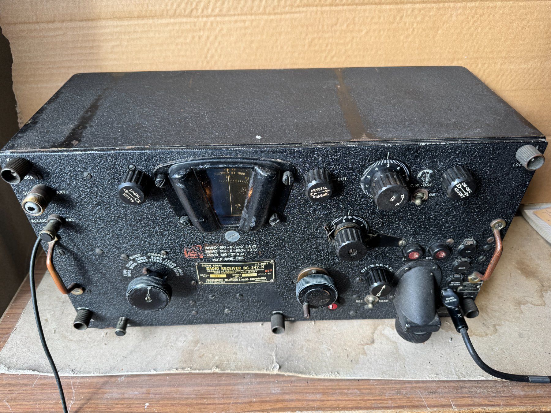 Technique de radiocom: US Army Empfänger BC-342-N – D'occasion à Ins par Revue-1000 3