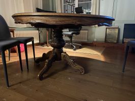 Esstisch, antik, Stil viktorianisch, Massivholz, ausziehbar