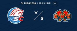 1x Ticket ZSC Lions vs EHC Biel