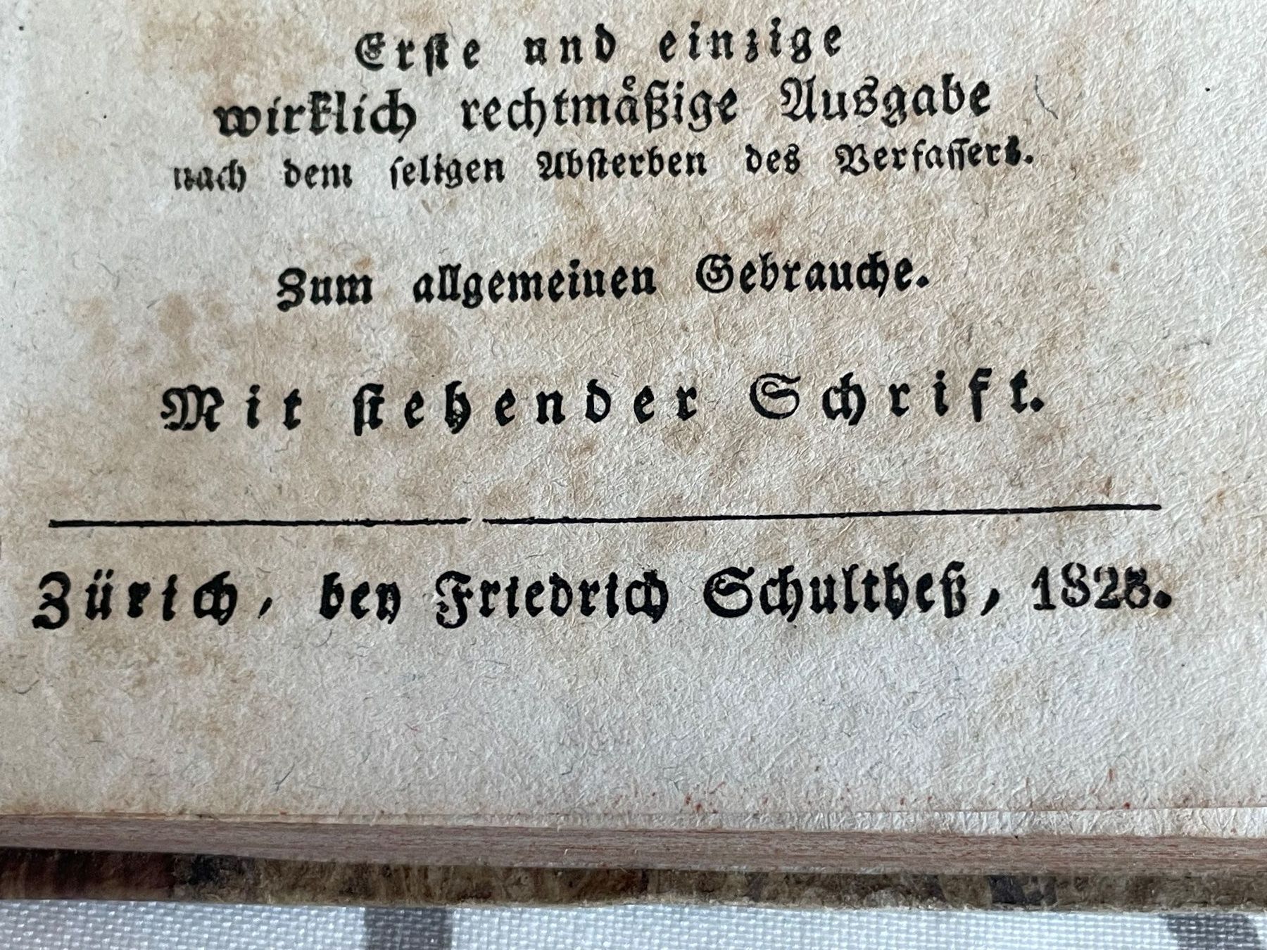 Libri: Schul- und Hausbüchlein 1825 – Usato da Rafz venduto da stg101 5