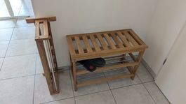 Garderobe und Schuhgestell Eiche aus JYSK (fast neu)