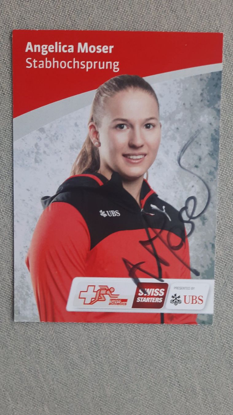Autografi: Autogrammkarte Angelica Moser – Usato da Schmerikon venduto da Olympia04