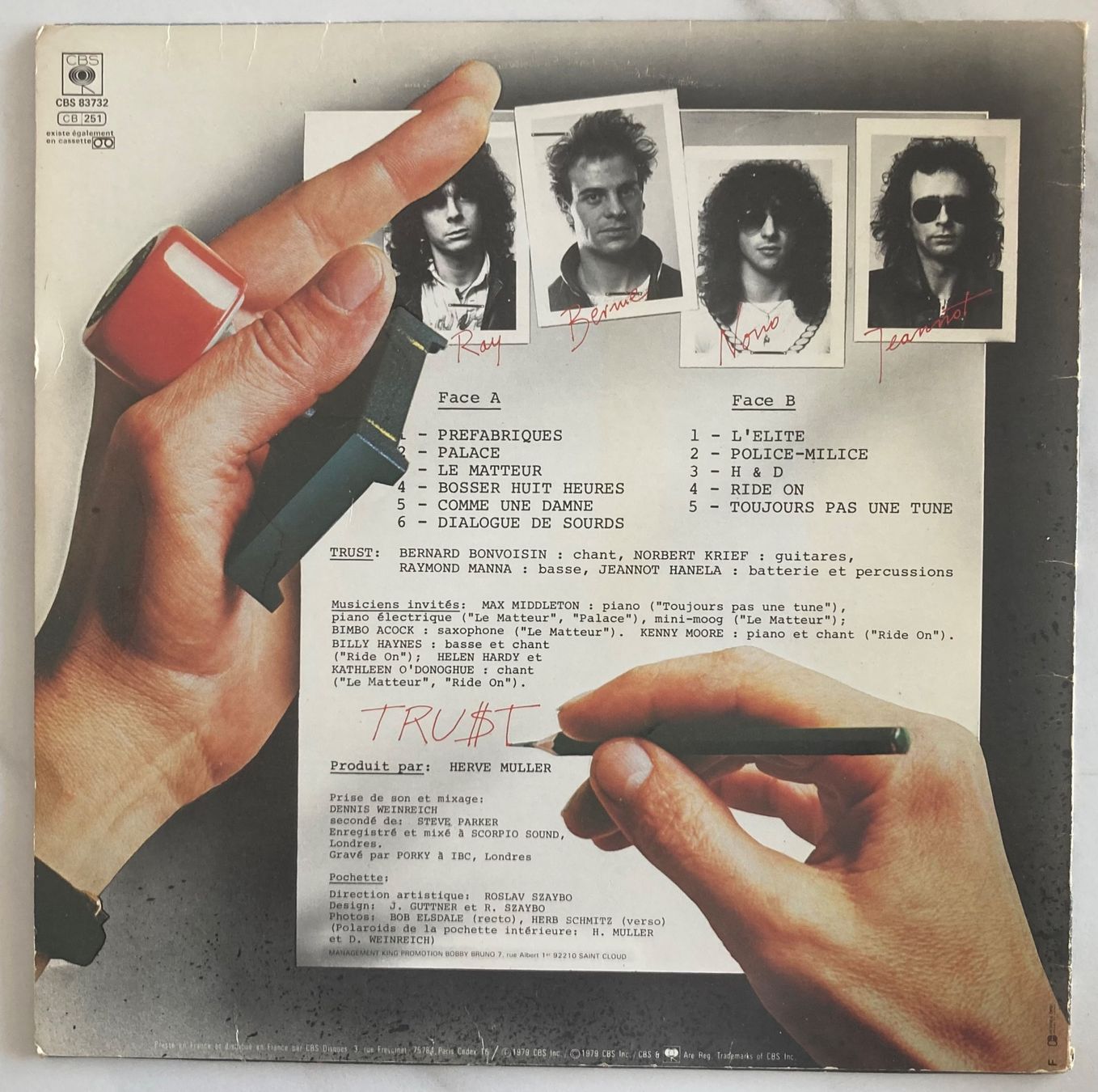 Vinyles: TRUST - L'ÉLITE – D'occasion à Poliez-Pittet par Newtown-Records 1