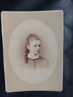 Antike Fotografie, junges Mädchen, St. Petersburg
