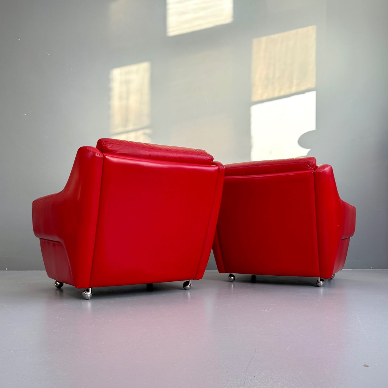 Sessel: Rollende Vintage Leder Sessel – Gebraucht aus Uetikon am See von StudioVintage 2