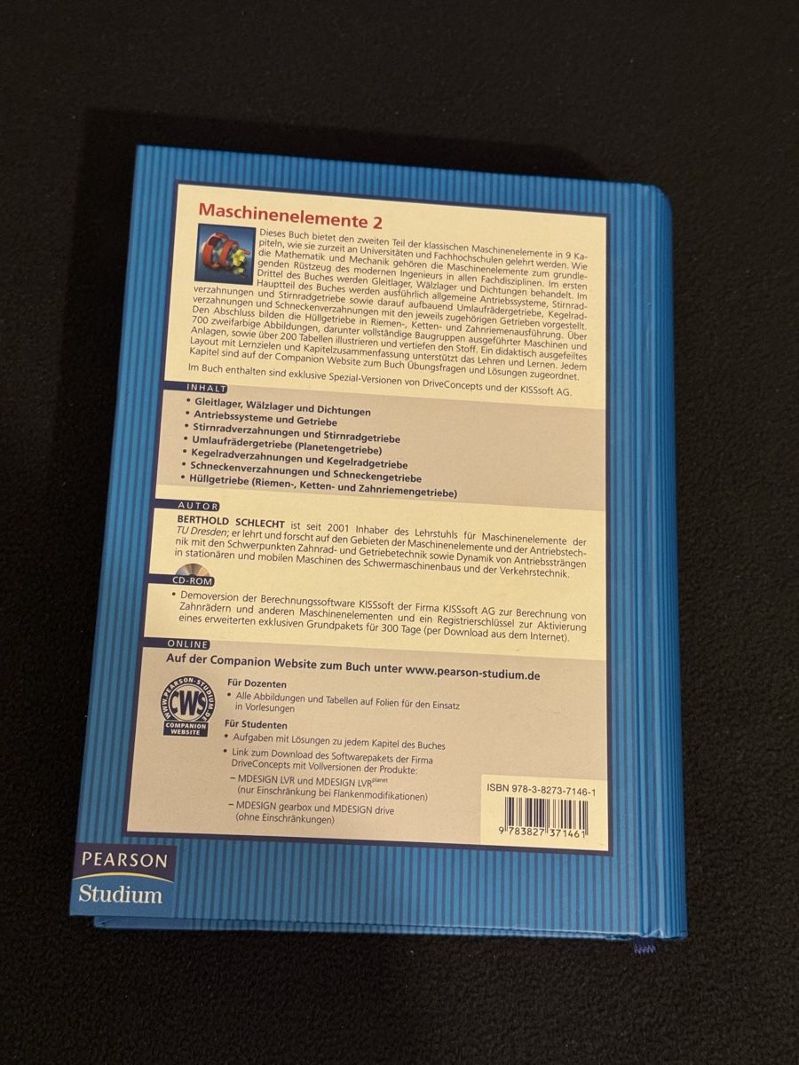Libri: Maschinenelemente 2, Berthold Schlecht – Usato da Winterthur venduto da suntomic 1