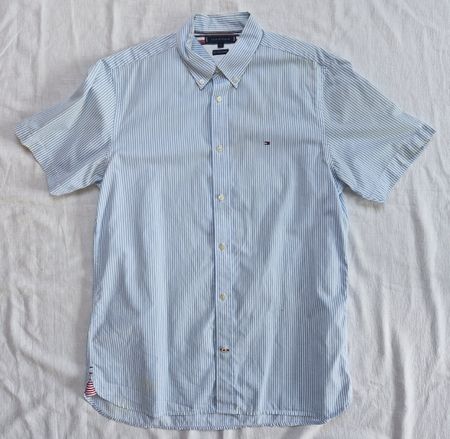 Original Tommy Hilfiger Kurzarmhemd für Herren – Neu
