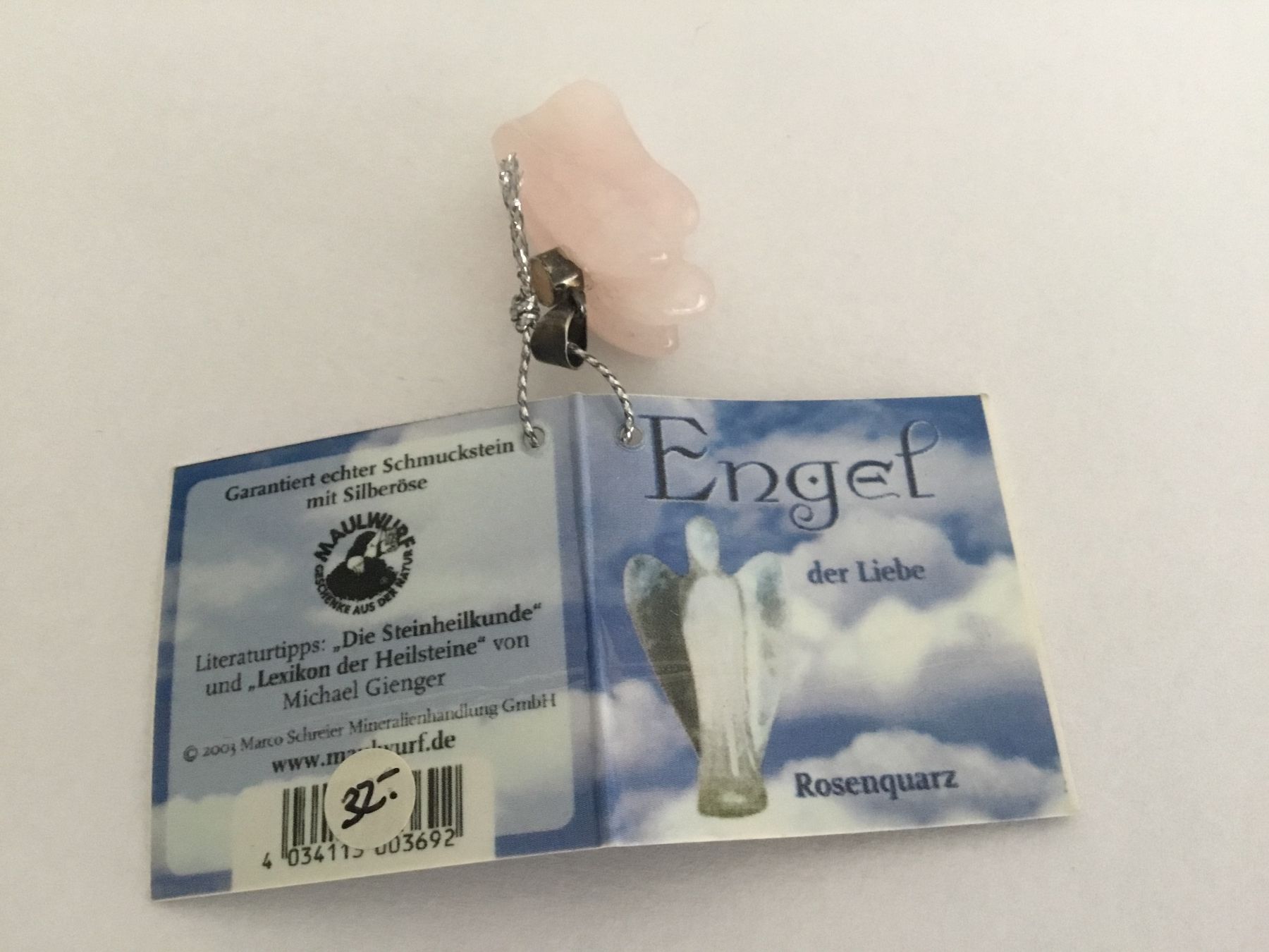 Minerali & Pietre curative: Persönlicher Engel Rosenquarz – Nuovo e nell'imballaggio originale da Doppleschwand venduto da lapis106 1