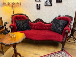 Elegante Recamiere / Chaiselongue im viktorianischen Stil