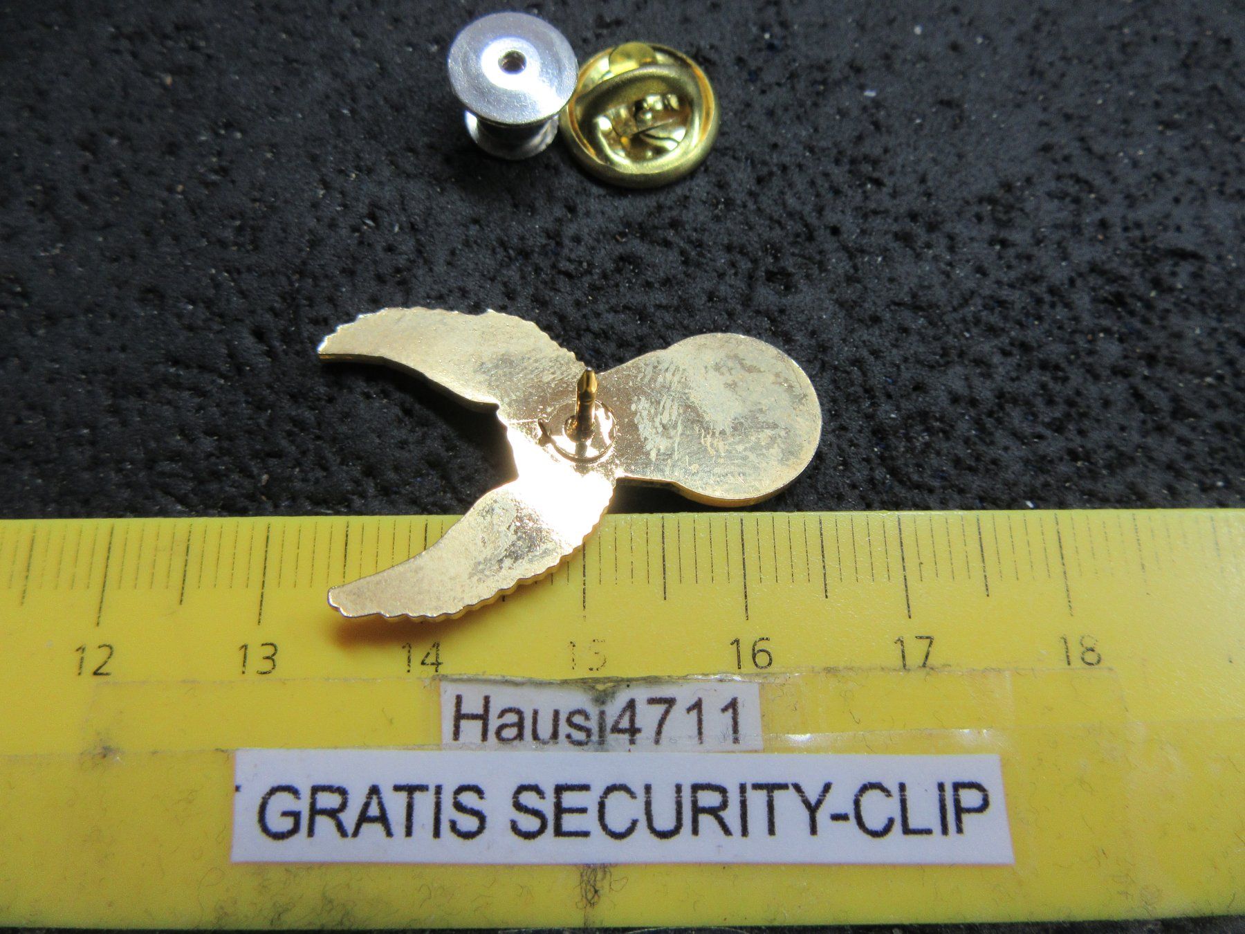 Placchette & Badge: VESPA EAGLE PIN MOTORROLLER GOLDIG MIT SECURITY-CLIP – Usato da Ettingen venduto da Hausi4711 2
