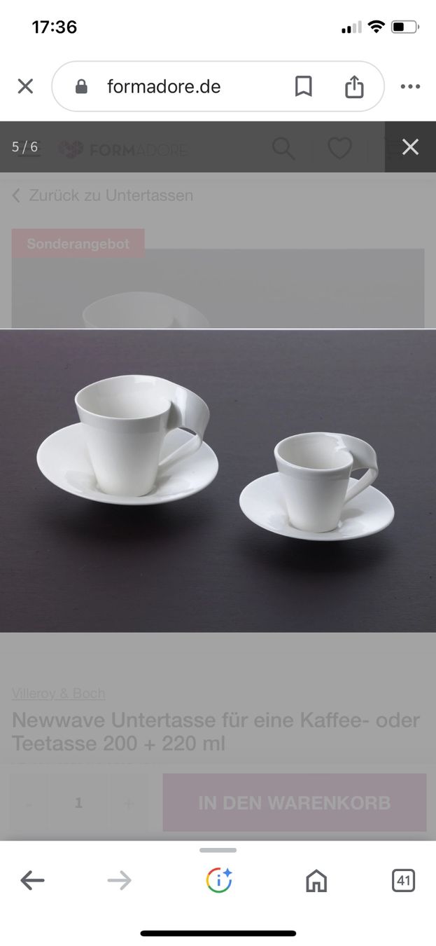 Villeroy & Boch Set di piatti: Villeroy & Boch Unterteller New Wave – Usato da Unterseen venduto da Zurbi