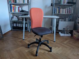 Bürodrehstuhl, Terracotta, höhenverstellbar, top Zustand