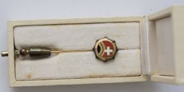 Pin Schützenabzeichen Schweiz in Silber, Krawattennadel