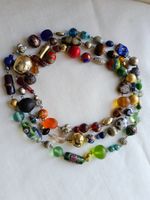 Vintage tolle Halskette Collier, Various Pearls