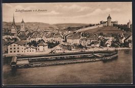 AK Schaffhausen, Totalansicht, 1915