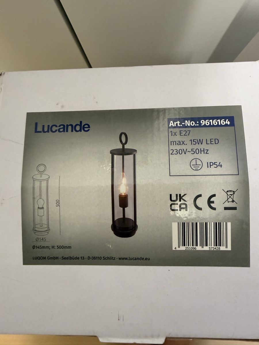 Lampade: 2 Aussenleuchten schwarz, neu & orginalverpackt – Nuovo e nell'imballaggio originale da Lampenberg venduto da cafeduport 2