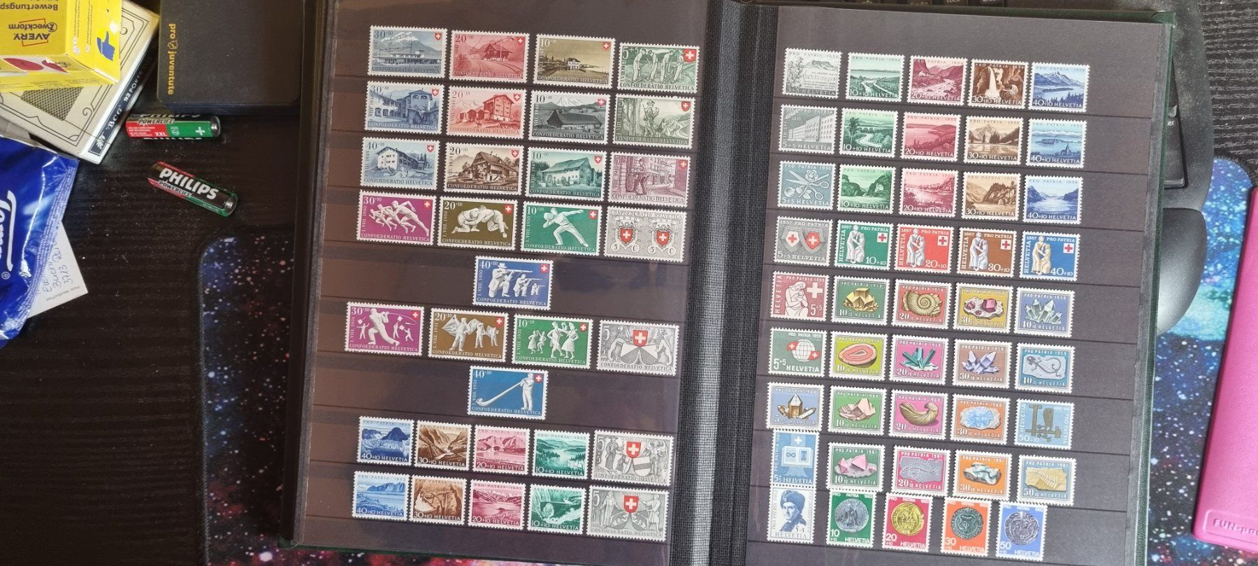 Alle Briefmarken: CH LOT PRO PATRIA AB 1938 -64 ** – Gebraucht aus Dintikon von bonita099 9
