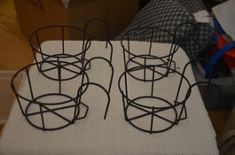 4 STUCK METALL FUR VASE