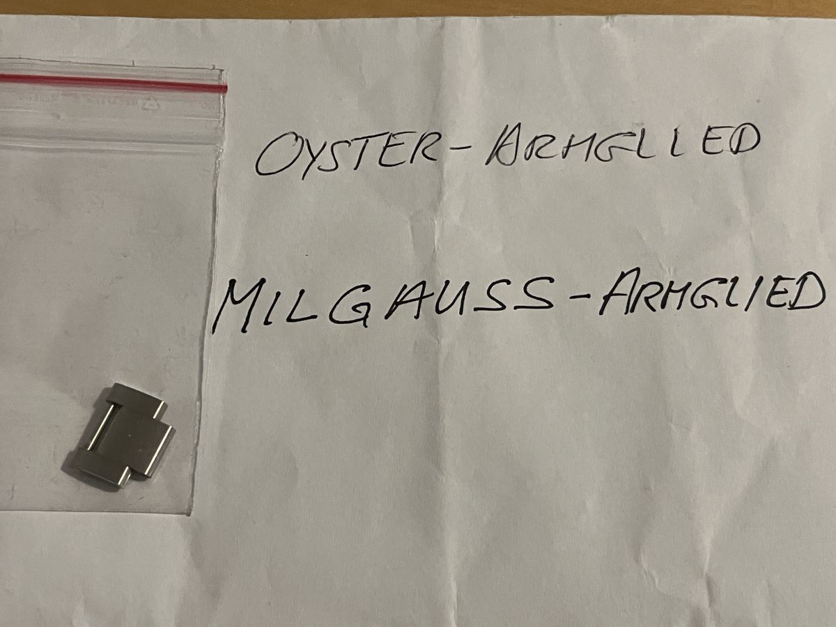 Bracciali & Braccialetti: Rolex Milgauss Armbandglied – Usato da Zumikon venduto da mkoelliker01