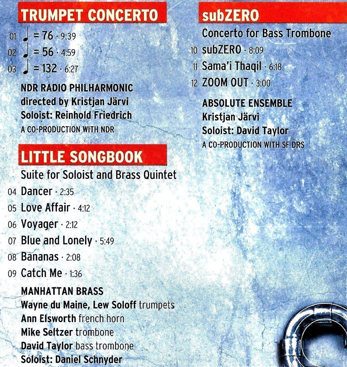 CD: Daniel Schnyder BRASS Absolute Ensemble  Jazz CD signiert !! – Usato da Kandergrund venduto da Sososo 3