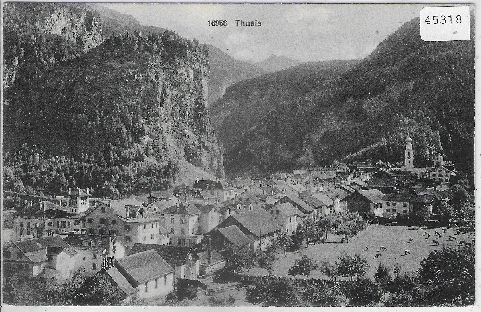 Cartoline postali: Thusis - Generalansicht – Usato da Ettingen venduto da Kartenplanet