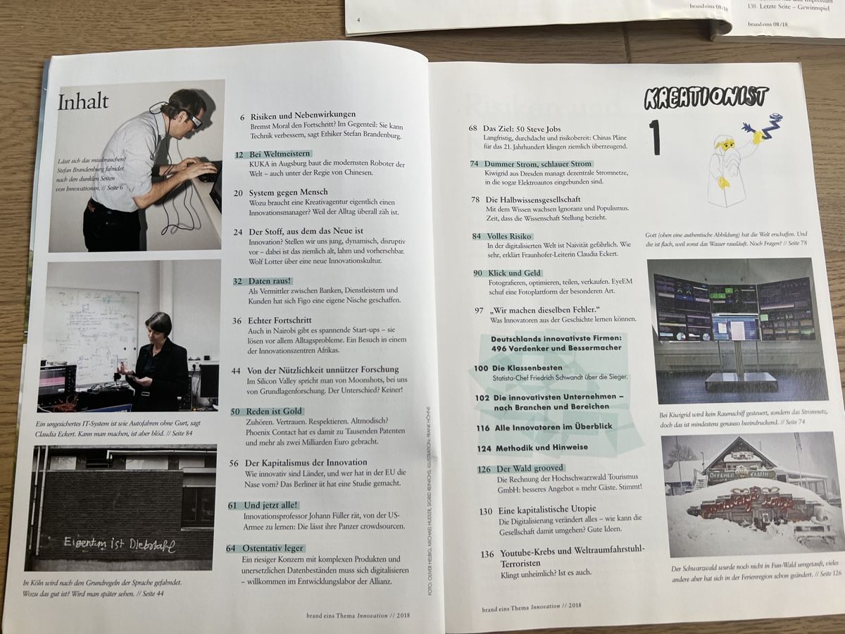 Zeitschriften & Magazine: 4 x Brand eins Magazine 2017-2018 – Gebraucht aus Oensingen von SchickeDame 3