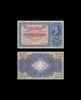 20 Franken Banknote Pestalozzi Schweiz Serie 3 (Replica)
