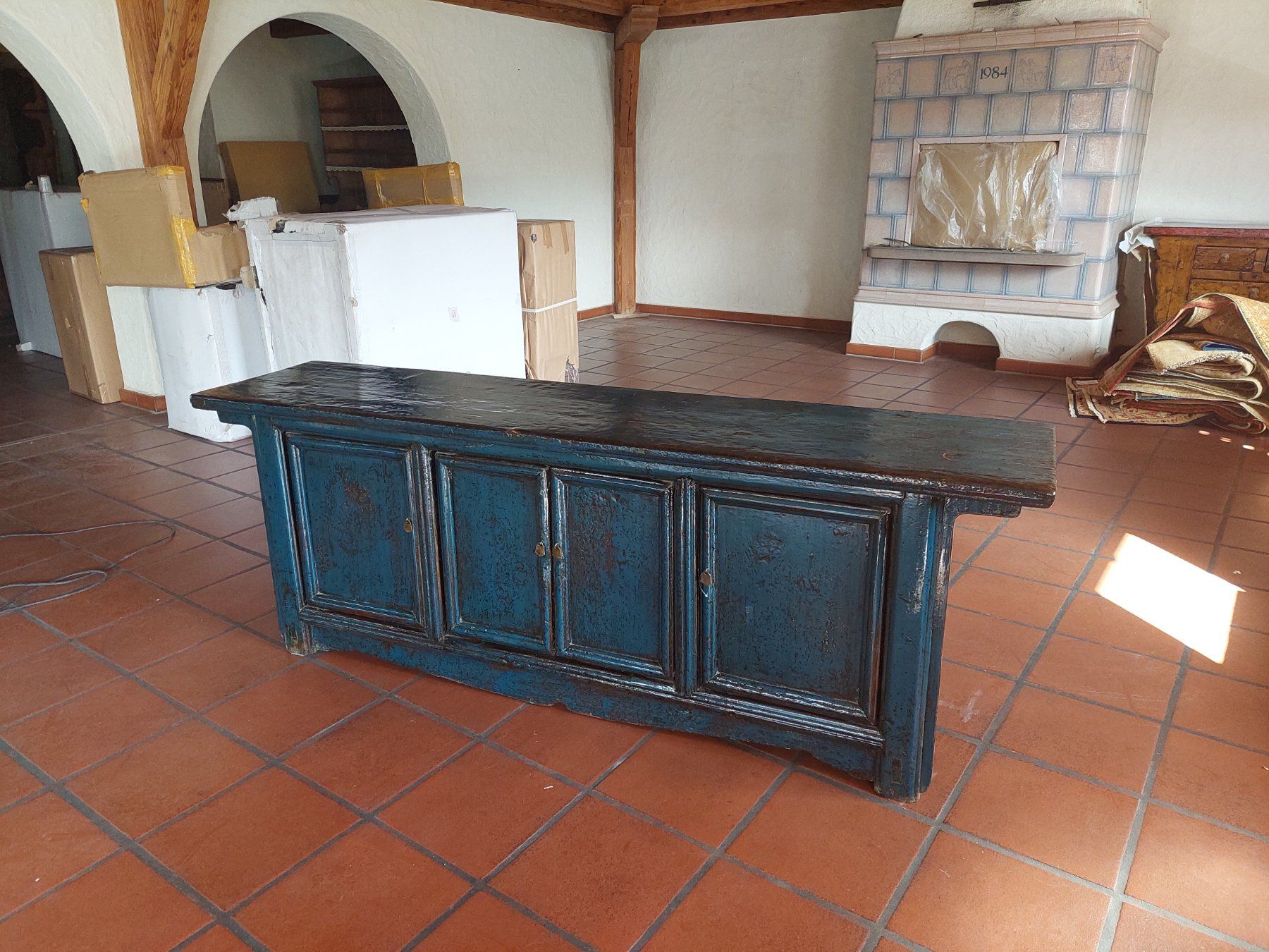 Cassettiere: Grosses Sideboard blau Vintage – Nuovo (secondo la descrizione) da Cham venduto da mjg1901