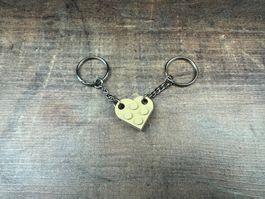 Lego Herz Freundschafts Liebes Anhänger Schlüsselanhänger