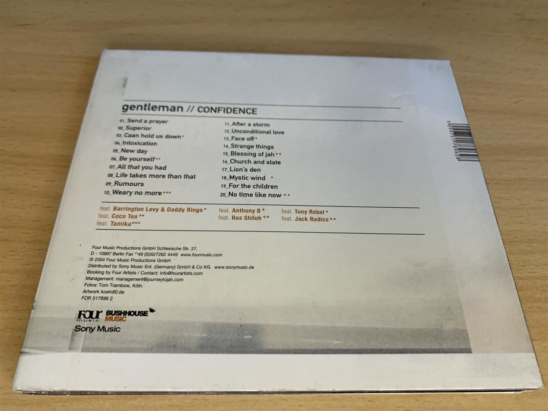 CDs: Gentleman – Confidence – Gebraucht aus Rikon im Tösstal von Alpenmutz 1