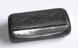 TABATIÈRE*SCHNUPFTABAKDOSE*ZINN*ANTIK*1933*****