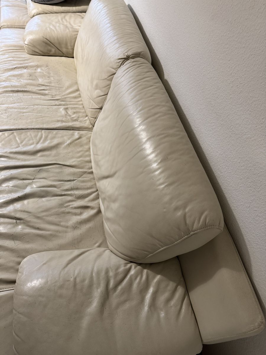 Divani: 2x Ledersofas mit grosser Ottomane – Usato da Zürich venduto da and_9jfk 2