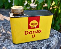 Vintage Öldose / Bidon SHELL Donax U France 1 Liter