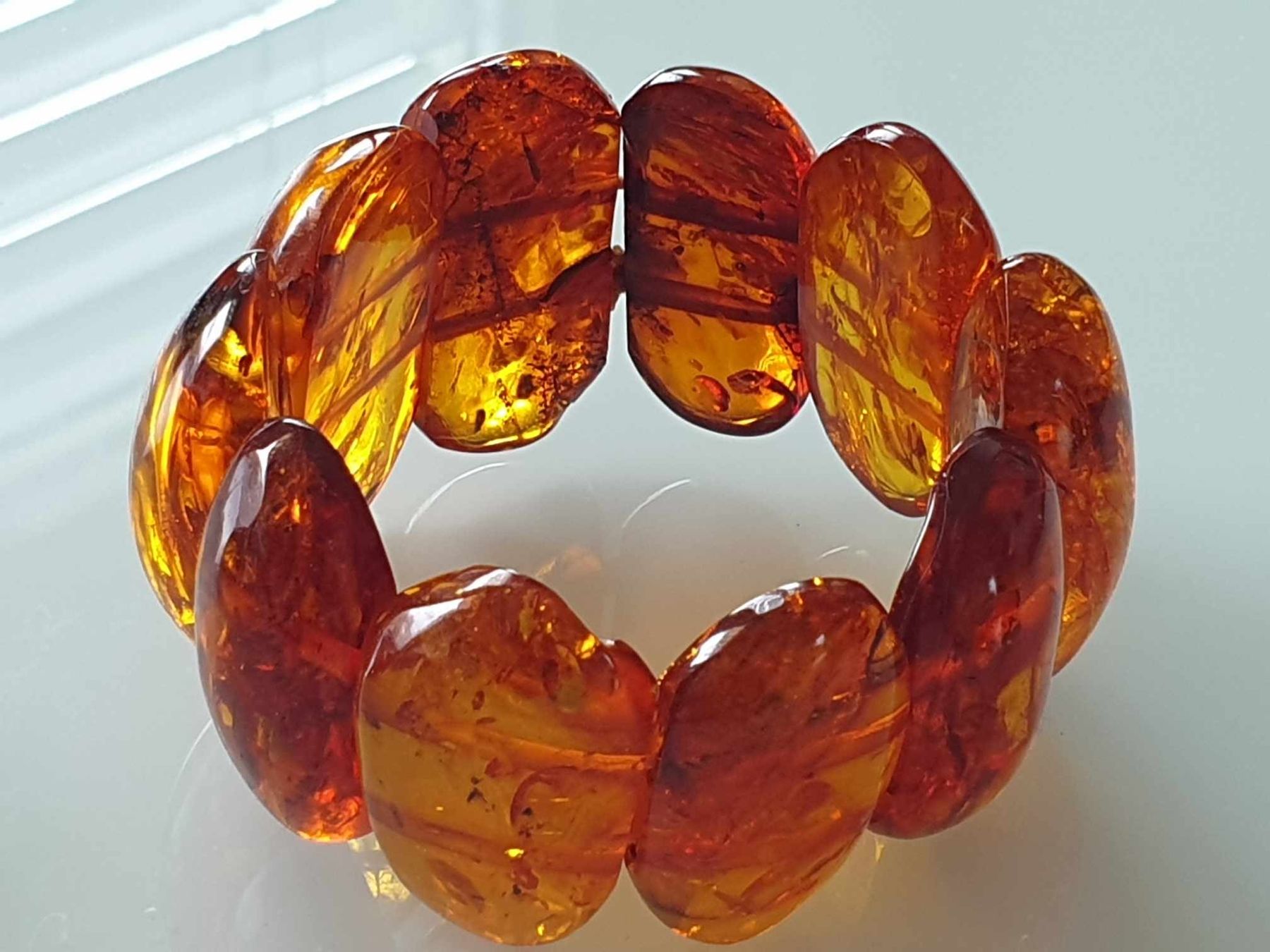 Bracciali & Braccialetti: Armband aus echtem Bersten mit Insekt Inklusion – Usato da Rupperswil venduto da Annet.Dann888 4