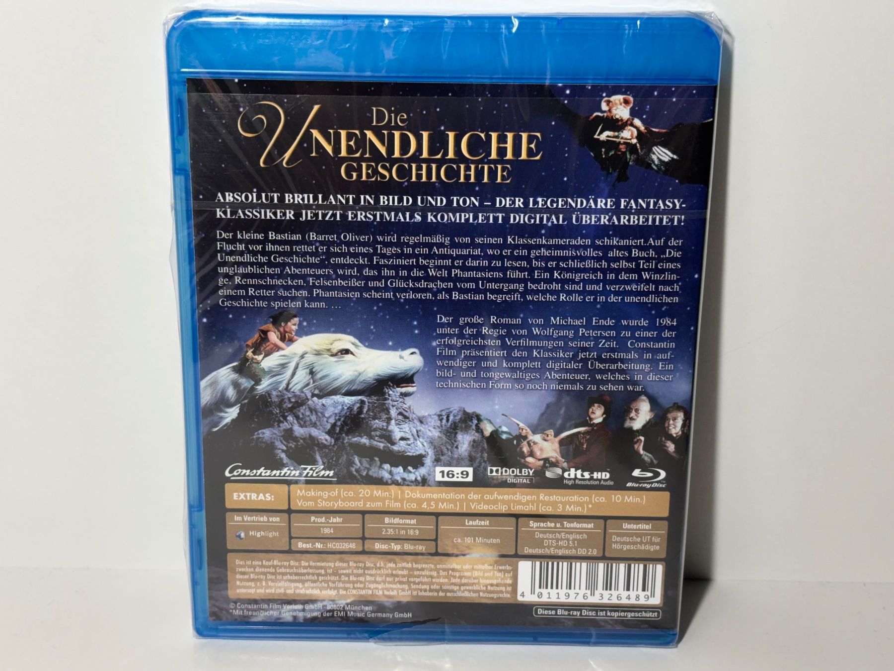Tutti i DVDs: Die Unendliche Geschichte Blu Ray OVP – Nuovo e nell'imballaggio originale da Wilderswil venduto da Mr.Fury 1