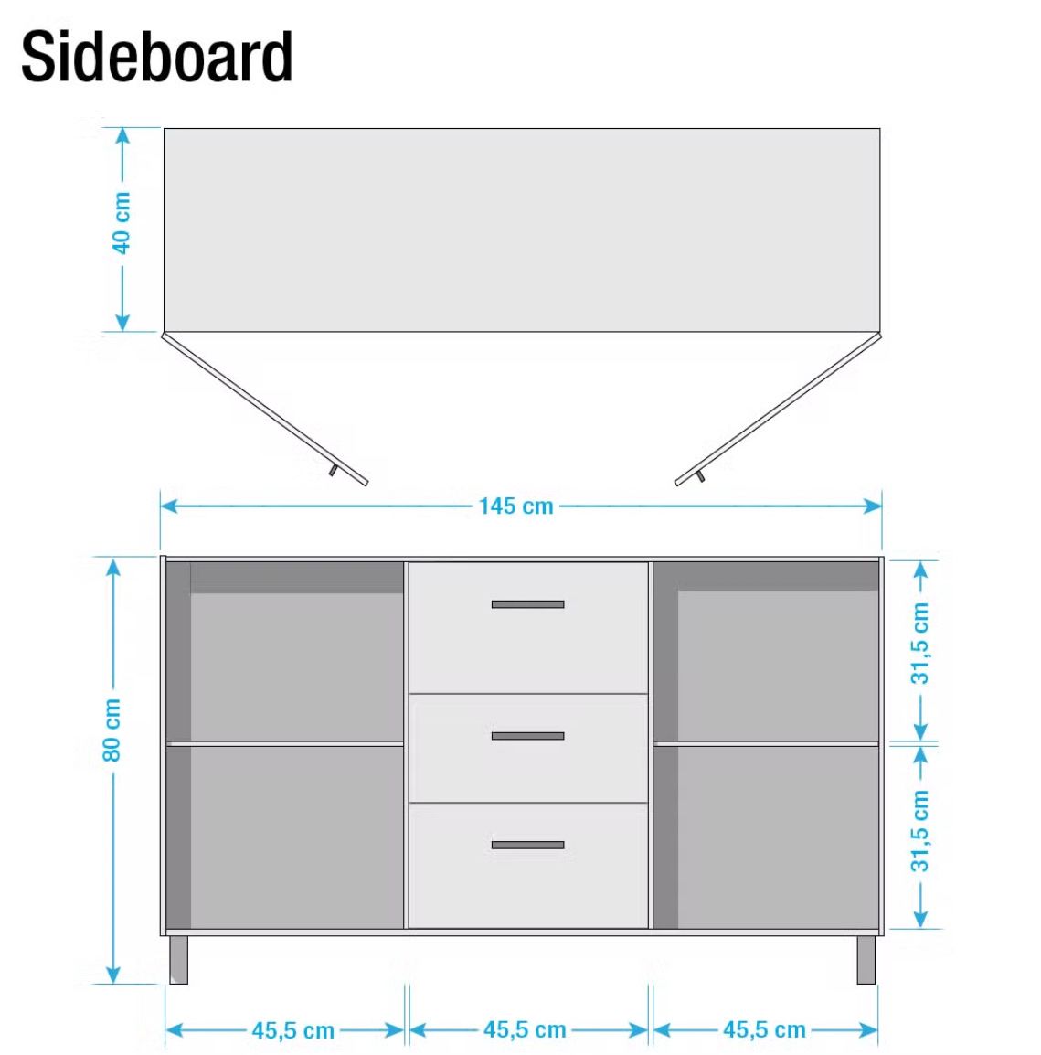 Cassettiere: Sideboard Echtholz neuwertig – Nuovo (secondo la descrizione) da Hochdorf venduto da adrlx 5